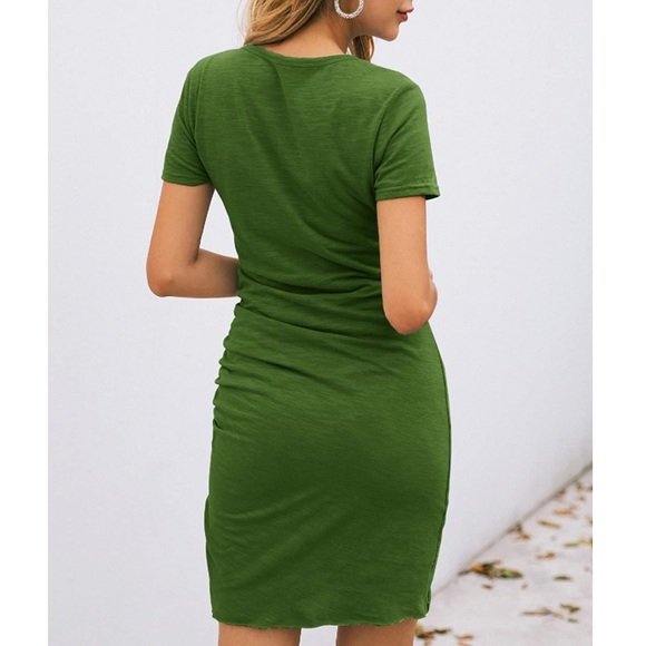 Green T-Shirt Dress - Picture 3 of 14